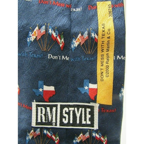 Men's Tie, Don't Mess With Texas, RM Style - Picture 3 of 3
